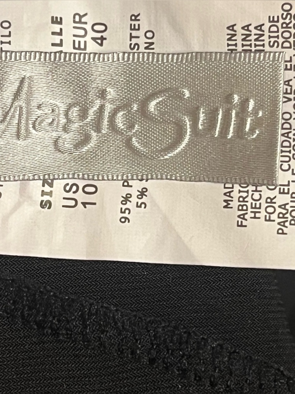 Magic Suit Black Tiered Tankini Top Shiny Dots Ruffle Swim Top Size 10 - Picture 7 of 8